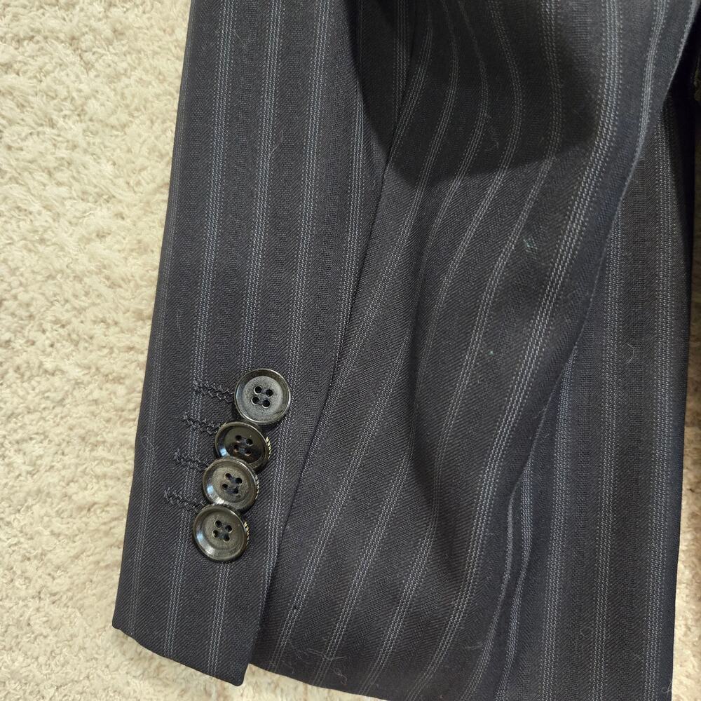 Ted Baker London Single Breasted Black Pinstripe Suit Jacket Men's 47 - Picture 7 of 15